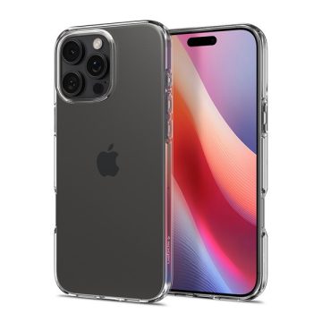   Spigen Liquid Crystal iPhone 16 Pro Max tok, Crystal Clear, átlátszó ACS07984