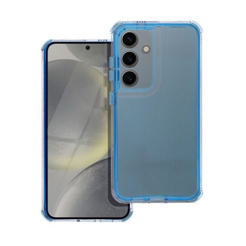 Matrix Samsung Galaxy S24 Ultra hátlap tok kameravédő peremmel, kék