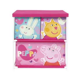   Stojan na hračky Prasiatko Peppa s 3 priehradkami 53x30x60 cm