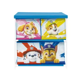   Stojan na hračky Paw Patrol Rainbow, 3 priehradky, 53x30x60 cm