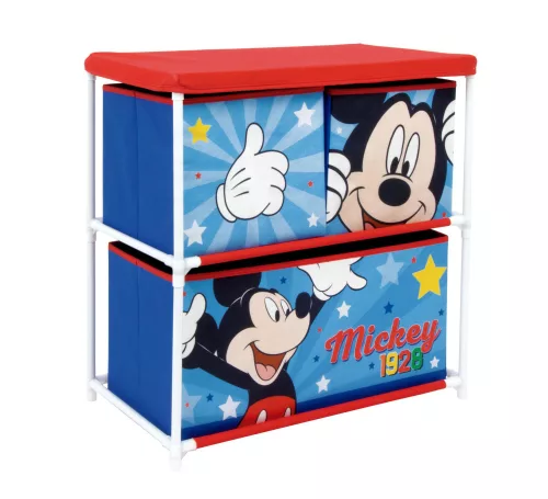 Stojan na hračky Disney Mickey Star s 3 priehradkami 53x30x60 cm