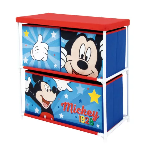 Stojan na hračky Disney Mickey Star s 3 priehradkami 53x30x60 cm