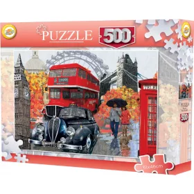 Städte (London) Herbstspaziergang-Puzzle, 500 Teile