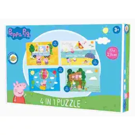 Letné puzzle Prasiatko Peppa 4 v 1