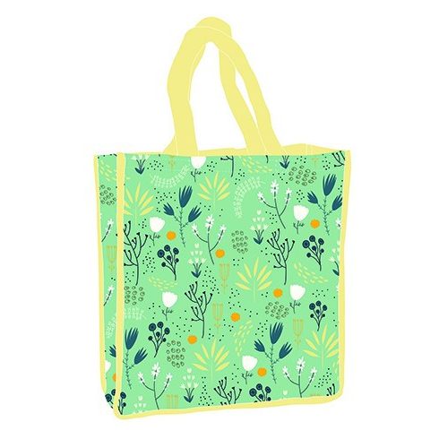 Virág Green shopping bag 34 cm