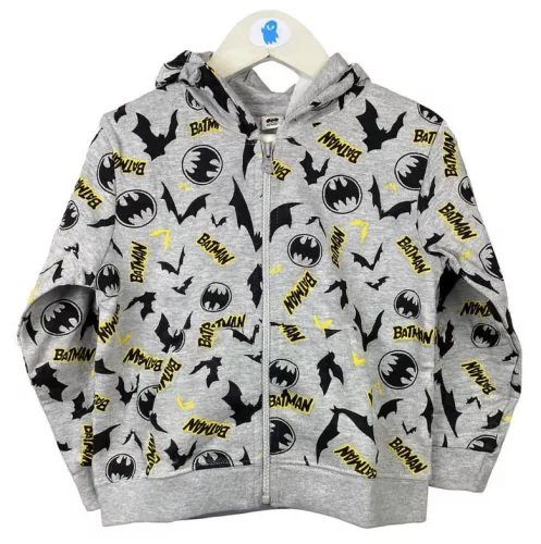 Batman-Pullover für Kinder, grau, Größe 3–4 Jahre / 98–104 cm