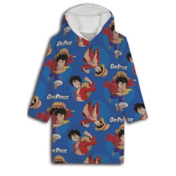   One Piece felnőtt belebújós plüss polár takaró, poncsó