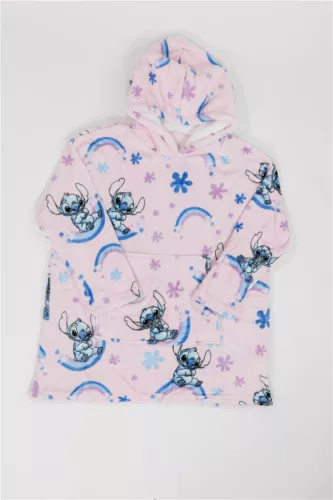 Disney Lilo & Stitch, Dreamy der Sternenhund Kuscheldecke aus Fleece, Poncho, 7-14 Jahre