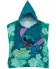 Disney Lilo & Stitch, Strandtuch-Poncho „Der Sternenhund Surfen“ 60 x 120 cm