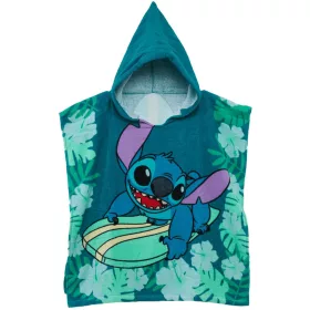   Disney Lilo & Stitch, Strandtuch-Poncho „Der Sternenhund Surfen“ 60 x 120 cm