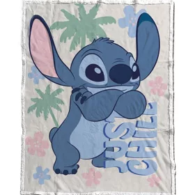   Disney Lilo & Stitch, Der Sternenhund – Entspannte Sherpa-Decke, 130 x 170 cm