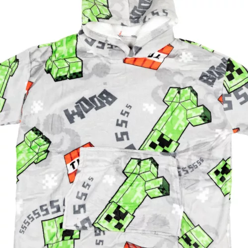 Minecraft Boom felnőtt belebújós plüss polár takaró, poncsó