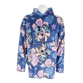   Disney Lilo & Stitch, der Sternenhund Hibiskus Kuscheldecke aus Fleece, Poncho, 3-6 Jahre