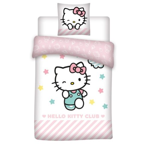 Hello Kitty Stars ágyneműhuzat 140×200cm, 65x65 cm