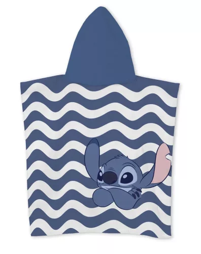 Disney Lilo és Stitch, A csillagkutya Relax strand törölköző poncsó 55x110 cm (Fast Dry)