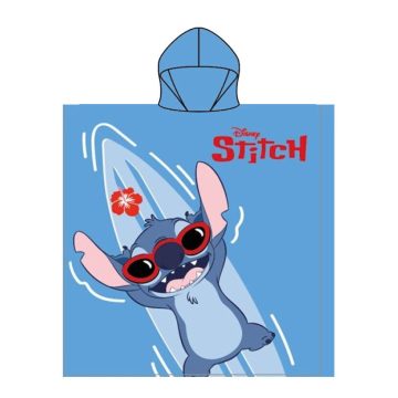   Disney Lilo és Stitch, A csillagkutya Lazy Lagoon strand törölköző poncsó 55x110 cm (Fast Dry)