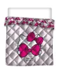 Hello Kitty Tagesdecke mit rosa Schleife, gesteppt, Bettbezug 240 x 220 cm