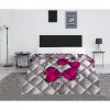 Hello Kitty Tagesdecke mit rosa Schleife, gesteppt, Bettbezug 240 x 220 cm