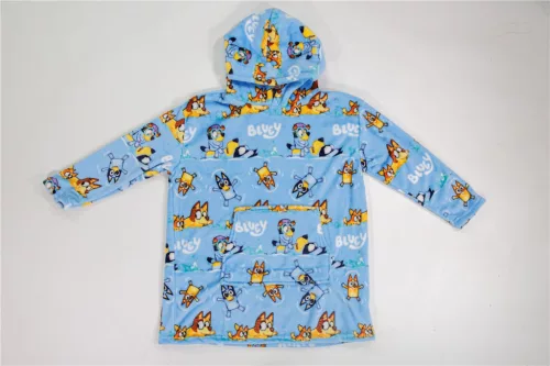 Bluey Seaside Kuschel-Fleecedecke, Poncho, 3-6 Jahre