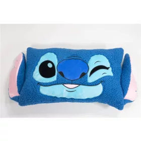   Disney Lilo & Stitch, Kissen in Zwinkerform, Dekokissen aus Sherpa-Fleece, 75 cm