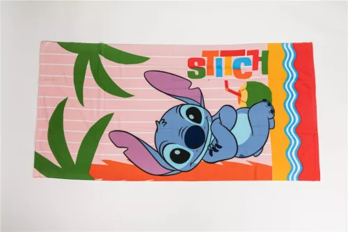 Disney Lilo és Stitch, A csillagkutya Summer Relax fürdőlepedő, strand törölköző 70x140cm (Fast Dry)