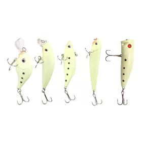   5 darabos fluoreszkáló csalikészlet ragadozó halakra, AVX-AG103C