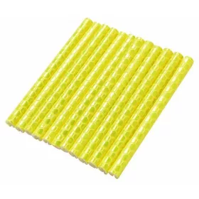   Set 12 ornamente din material reflectorizant pentru spite bicicleta, culoare galben