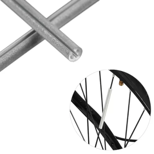 Set 12 ornamente din material reflectorizant pentru spite bicicleta, culoare galben