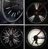Set 12 ornamente din material reflectorizant pentru spite bicicleta, culoare gri - argintiu