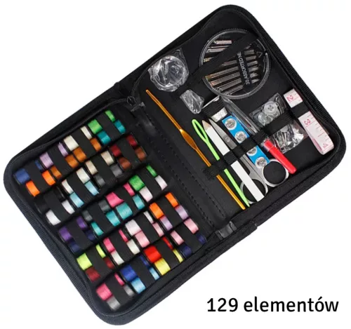 129 darabos szabókészlet elegáns tokban, tökéletes ajándék a szabás szerelmeseinek