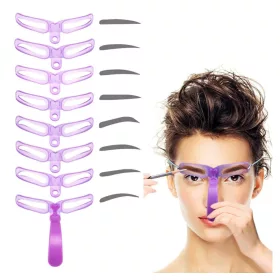   8 darabos professzionális szemöldökformázó sablon készlet