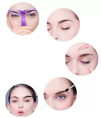 8 darabos professzionális szemöldökformázó sablon készlet