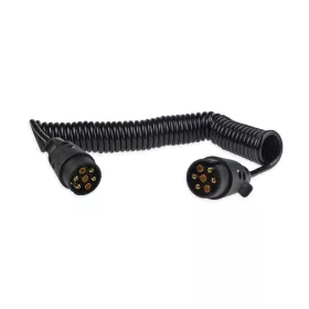   6m-es tekercselt utánfutó kábel 7 tűs 12 V-os csatlakozókkal
