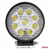 LED projektor pre terénne vozidlá, štvorkolky, SSV, teplota farieb 6500K, LED FLOOD, 27W, napätie 9 - 36V, priemer Ø110 mm