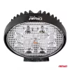 LED projektor pre terénne vozidlá, štvorkolky, SSV, teplota farieb 6500K, LED FLOOD, 27W, napätie 9 - 36V, priemer Ø110 mm