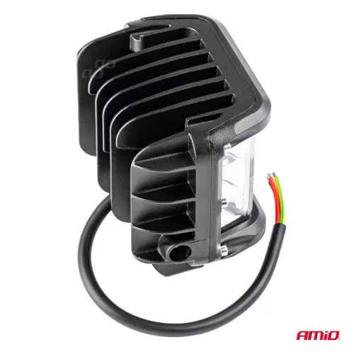 LED projektor pre terénne vozidlá, štvorkolky, SSV, s farebnou teplotou 6500K, dve funkcie, napätie 9 - 36V, rozmery 110 x 75 mm