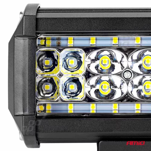 LED projektor terepjáróhoz, ATV-hez, SSV-hez, 6500K színhőmérséklet, 28 LED, 9 - 36V feszültség, méret 136 x 80 mm