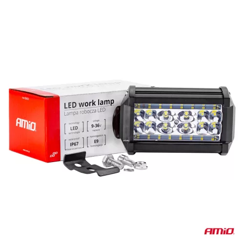 LED projektor pre terénne vozidlá, štvorkolky, SSV, teplota farieb 6500K, 28 LED diód, napätie 9 - 36V, rozmer 136 x 80 mm