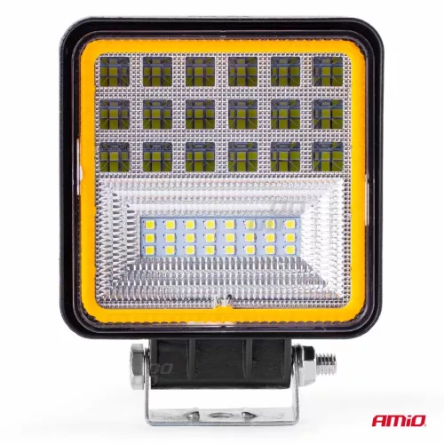 LED projektor pre terénne vozidlá, štvorkolky, SSV, s funkciou signalizácie, teplota farieb 6500K, 3360 lm, napätie 9 - 36V, rozmery 110 x 110 mm