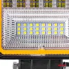 LED projektor pre terénne vozidlá, štvorkolky, SSV, s funkciou signalizácie, teplota farieb 6500K, 3360 lm, napätie 9 - 36V, rozmery 110 x 110 mm