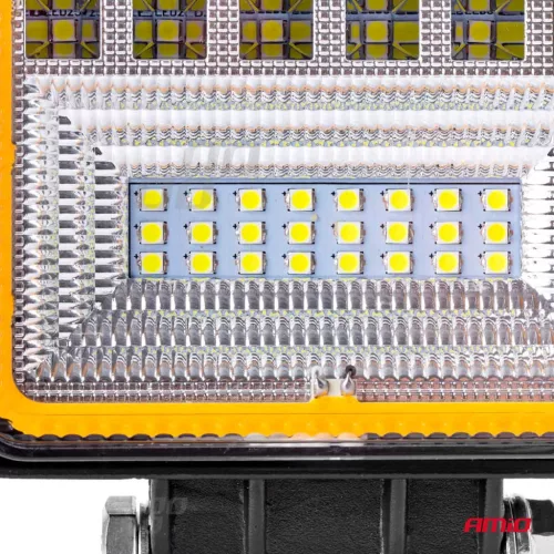 LED projektor pre terénne vozidlá, štvorkolky, SSV, s funkciou signalizácie, teplota farieb 6500K, 3360 lm, napätie 9 - 36V, rozmery 110 x 110 mm