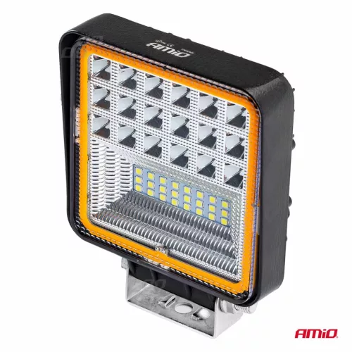 LED projektor pre terénne vozidlá, štvorkolky, SSV, s funkciou signalizácie, teplota farieb 6500K, 3360 lm, napätie 9 - 36V, rozmery 110 x 110 mm