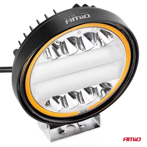 LED projektor pre terénne vozidlá, štvorkolky, SSV, s funkciou signalizácie, teplota farieb 6500K, 3360 lm, napätie 9 - 36V, priemer Ø110 mm