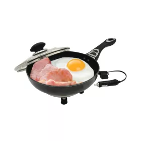   Elektromos serpenyő fedővel teherautóhoz 20cm x 4cm 150W 12V