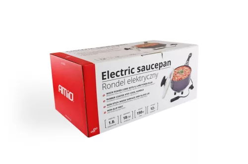 Elektromos serpenyő fedővel teherautóhoz 18cm x 8cm 150W 12V