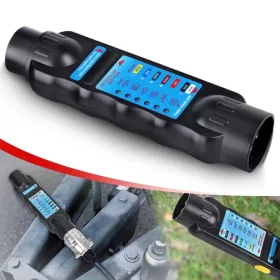   Tester Profesional pentru prize, fise si instalatii electrice remorca cu adaptoare 13/7 si 7/13