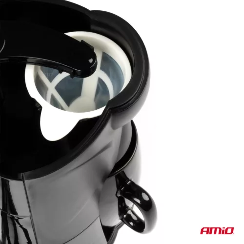 Autós kávéfőző furgonokhoz és minibuszokhoz, 12 V-os tápegység, 170 W teljesítmény, 150 ml űrtartalom