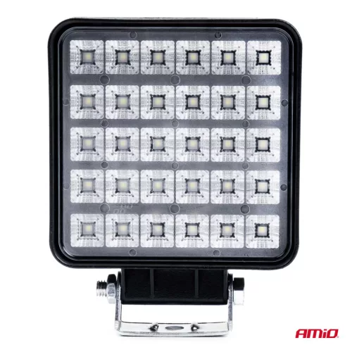 LED projektor terepjáróhoz, ATV-hez, SSV-hez, teljesítmény 90 W, színhőmérséklet 6500 K, feszültség 9-36 V, méretek 110 x 110 x 45 mm
