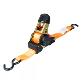   Automatikus visszahúzással ellátott rakományrögzítő heveder, 1000 kg, méret 38 mm x 4 m, S-TYPE modell, AVX-AM03320