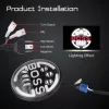 Lampa Suplimentara LED pentru Vehicule Off-Road, ATV, SSV, cu inscriptie "BOSS" si functii: Faza Lunga, Faza Scurta, Semnalizare, Pozitie, tensiune alimentare 9 - 36V, diametru Ø170 mm